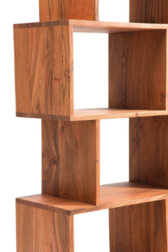 AUTHENTICO ZICK ZACK 120 - Open wooden bookcase by KARE Design - view 3